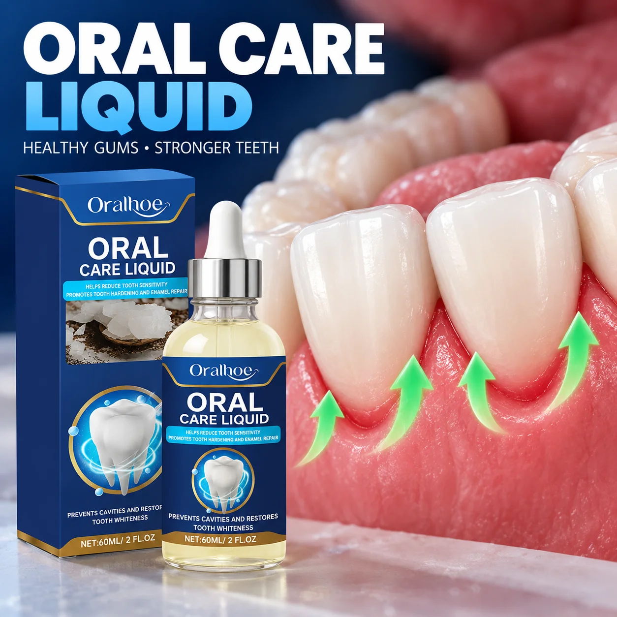 Tooth Enamel Repair Serum, Sensitive Teeth Care Liquid, Oral Hygiene Cleaning Drops, Tooth Strengthening Whitening Dental Care