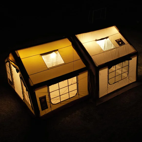 Três quartos um salão inflável barraca de acampamento casa barraca de festa de ar ao ar livre