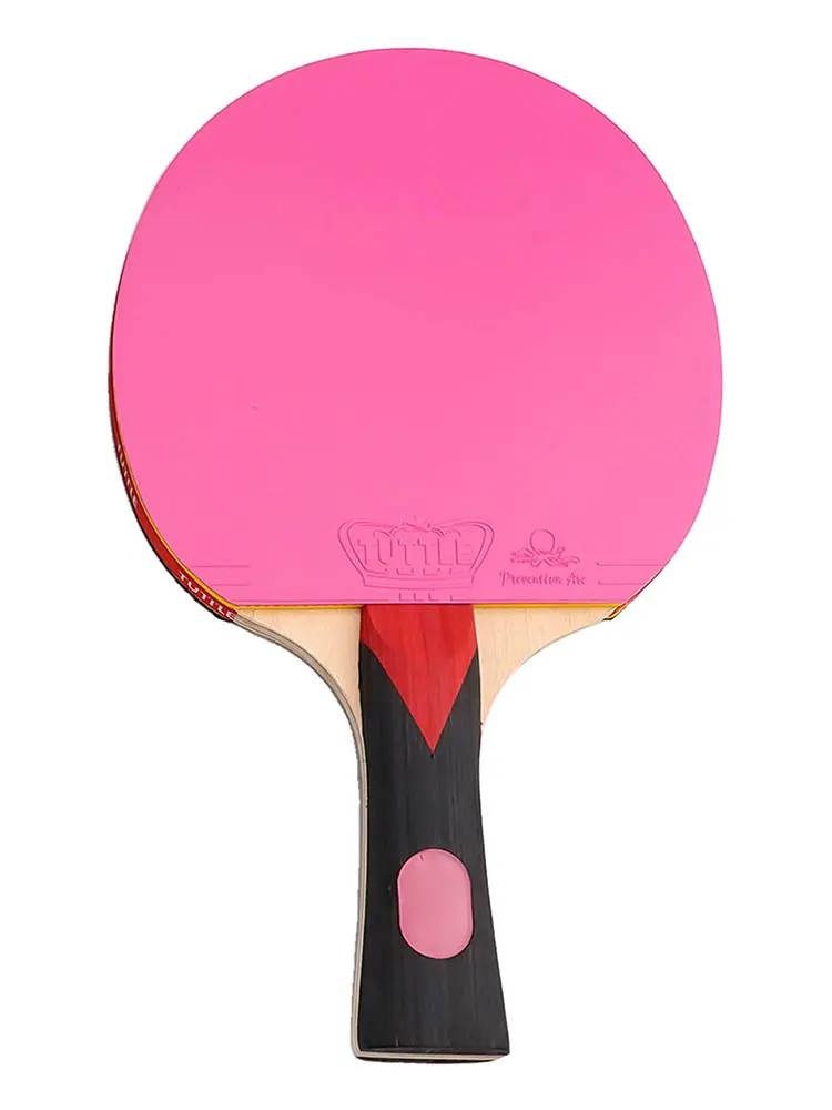 Table Tennis Bat with FL Long Handle and 7 Ply Wood Construction for All Round Play and Consistent Ball Contact