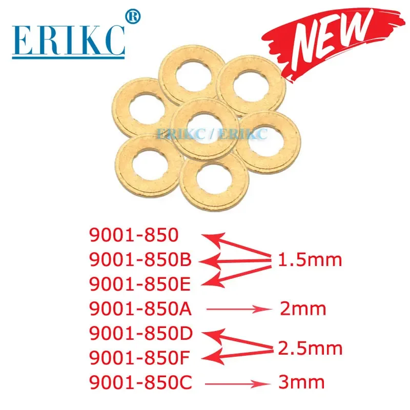 

9001-850C Fuel Injector Copper Rings Washer Shims Gasket 9001-850A Heat Shield 9001-850D for Delphi Nozzle 9001-850B 9001-850E