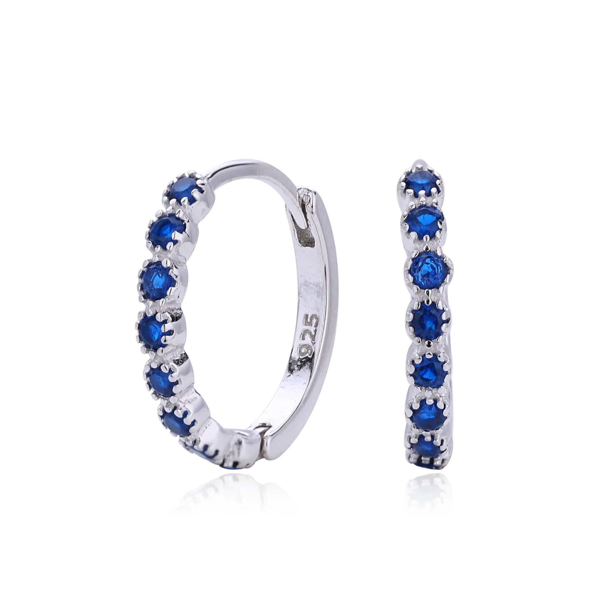 Withered S925 Sterling Silver Ear Buckle, Fashionable Color Zirconium Inlaid Ear Ring, Versatile And High-end Earring Accessory