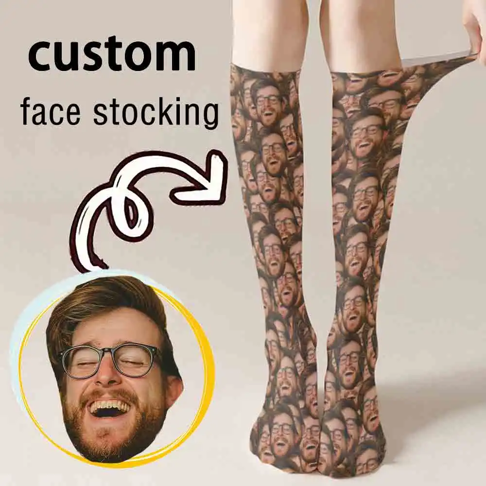 

Индивидуальные носки с 3D-печатью, бархатные чулки JK с модным дизайном, оригинальный подарок-сюрприз