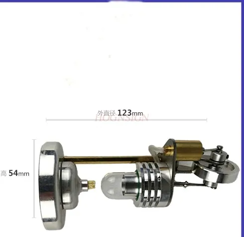 

DIY мини-двигатель, динамическая модель, обучающие развлекательные украшения, металлические игрушки, обучение физике, вертикальный миниатюрный двигатель Стирлинга