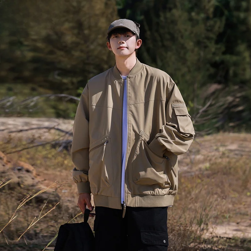 

Мужская бейсбольная куртка WASSUP NURAYA American Style: утепленная флисом, для осени и зимы, рабочая одежда, модная верхняя одежда для активного отдыха