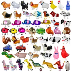 Walking Balloons Children's Birthday Decorations Decorative Items Cartoon Toys Aluminum Film Animal Pets