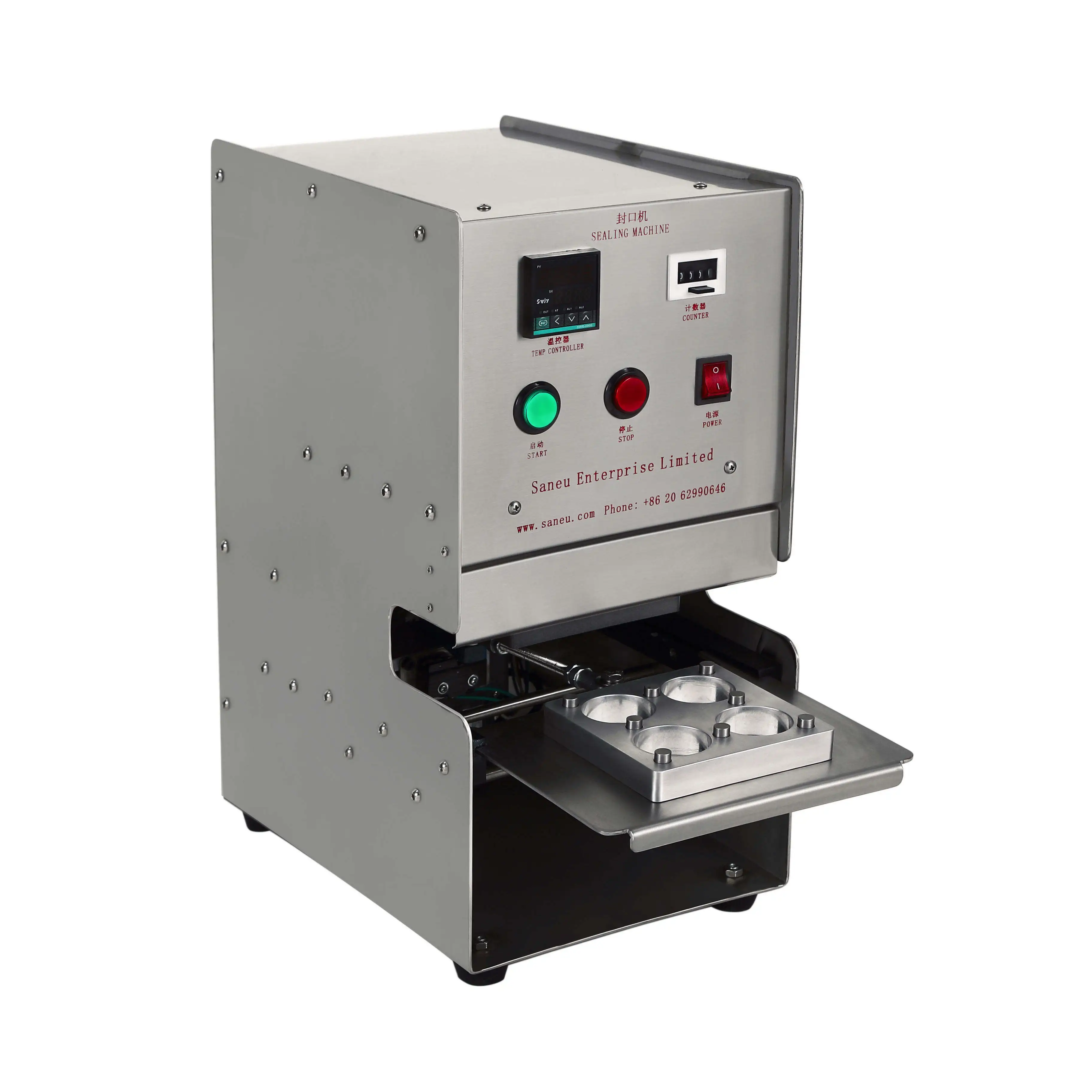 

SA-4 Auto K Cup Coffee Packaging Sealing Machine 51 MM K Cup Tray Sealer 2.0 Aluminum Foil Lid Manual Heat Sealing Machine
