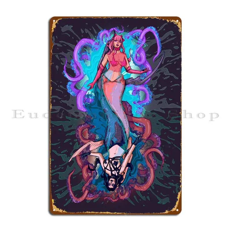 Siren Sisters Metal Sign Poster Bar Decoration Vintage Vintage Custom Tin Sign Poster