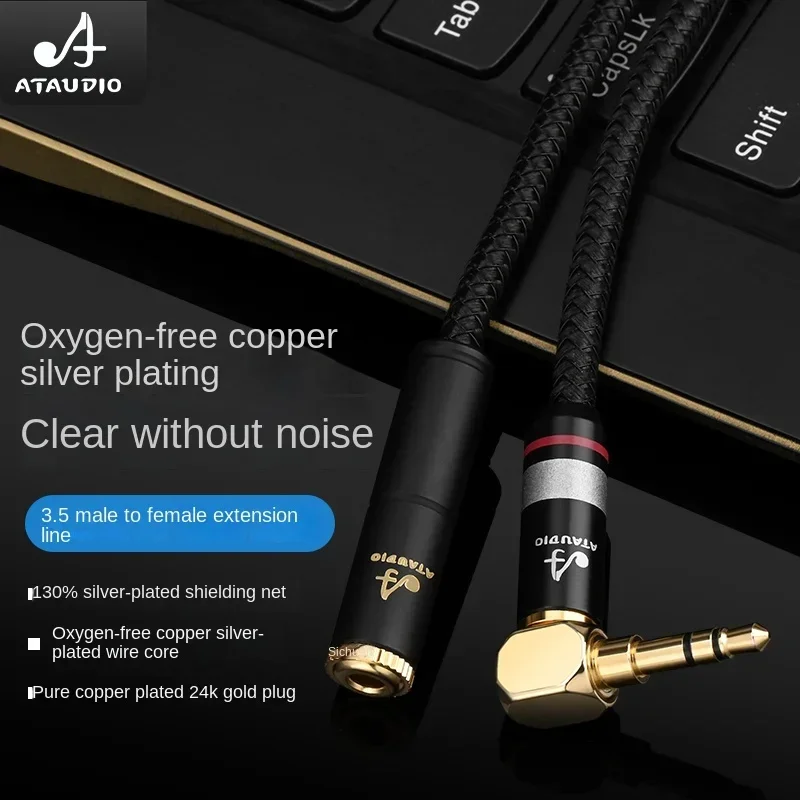 

HIFI 3.5mm Jack AUX Audio Male To Female Extension Cable With Microphone Stereo 3.5 Audio Extension Cable
