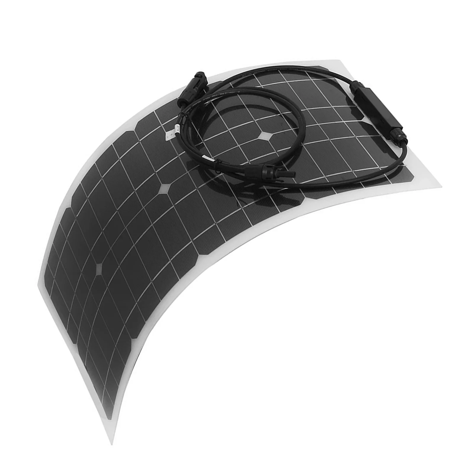 25W Solar Panel Flexible Portable Solar Panel Outdoor RV Boat Solar Panel Power Supply 23% Conversion Efficiency 54x28x3cm