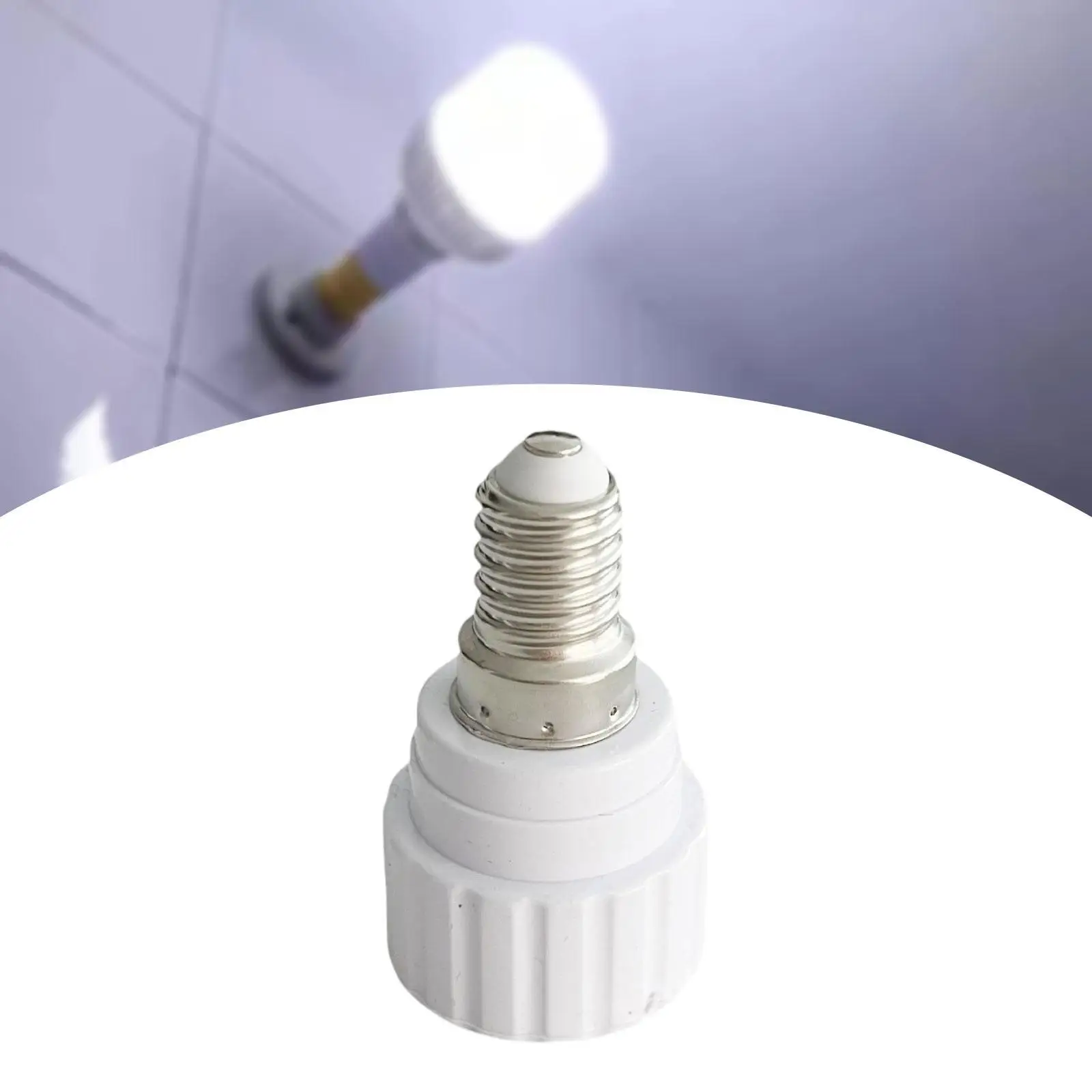 

Переходник для цоколя от E14 до Gu10. Простые в установке осветительные аксессуары. Компактный конвертер для патрона лампы. Прочный адаптер с основанием.