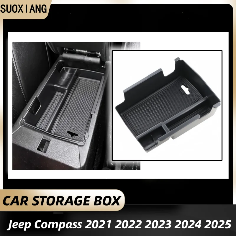 

Car Center Console Organzier Storage Box for Jeep Compass 2021 2022 2023 2024 2025 Car Interior Accessories