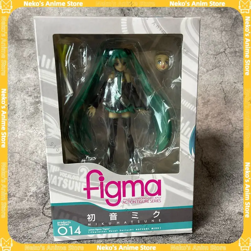 【In Stock】Hatsune Miku Figma #014 Virtual Singer Green Onion Ver. Action Figure Anime Model Desktop Doll Collectibles gift
