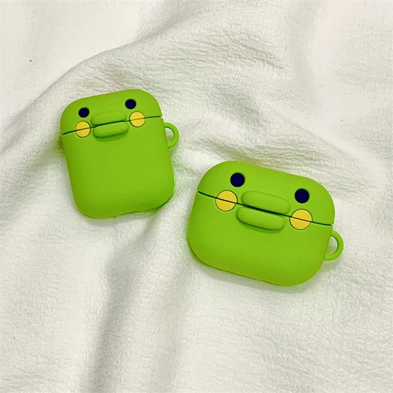 ل أبل AirPods 1 2 3 برو 2 حافظة ثلاثية الأبعاد الكرتون سماعة أذن من السيليكون حافظة واقية 2024 لينة سيليكون حقيبة سماعة الاذن ل Airpods 4