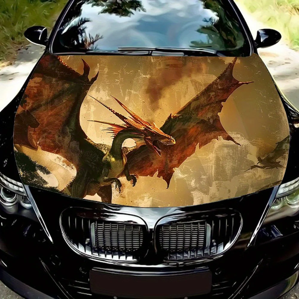 

Pterosaur with Wings Spread, Cool Car Hood Decals, PVC Material Car Hood Stickers, Animal Car Hood Wraps, Father's Day Gifts, Sc
