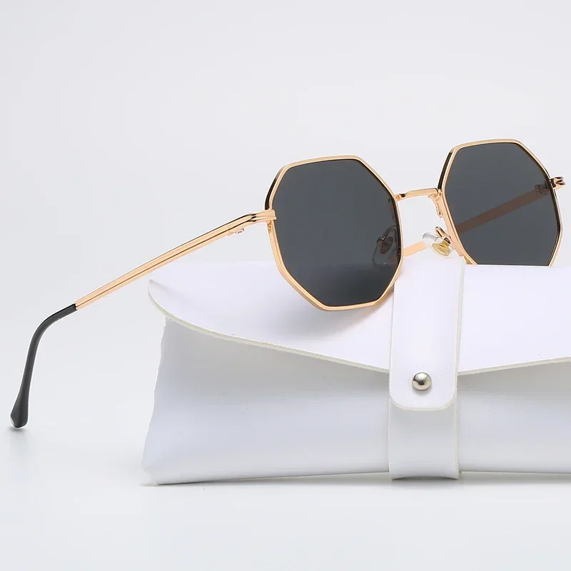 

Sunglasses For Women Polygon Metal Sunglasses Vintage Frame Men Luxury Brand Design Sun Glasses Women Mirror Gafas De Sol Uv400
