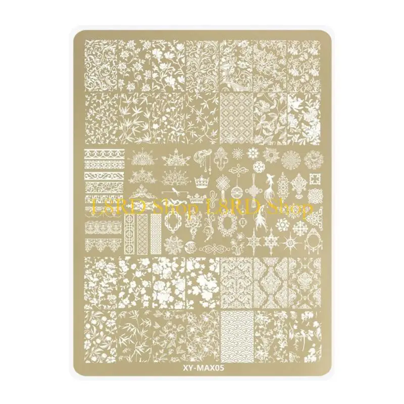 l8rd-さまざまな蝶と花のデザインのマニキュアを備えた実用的なネイルアートテンプレート、プロフェッショナルおよび家庭用