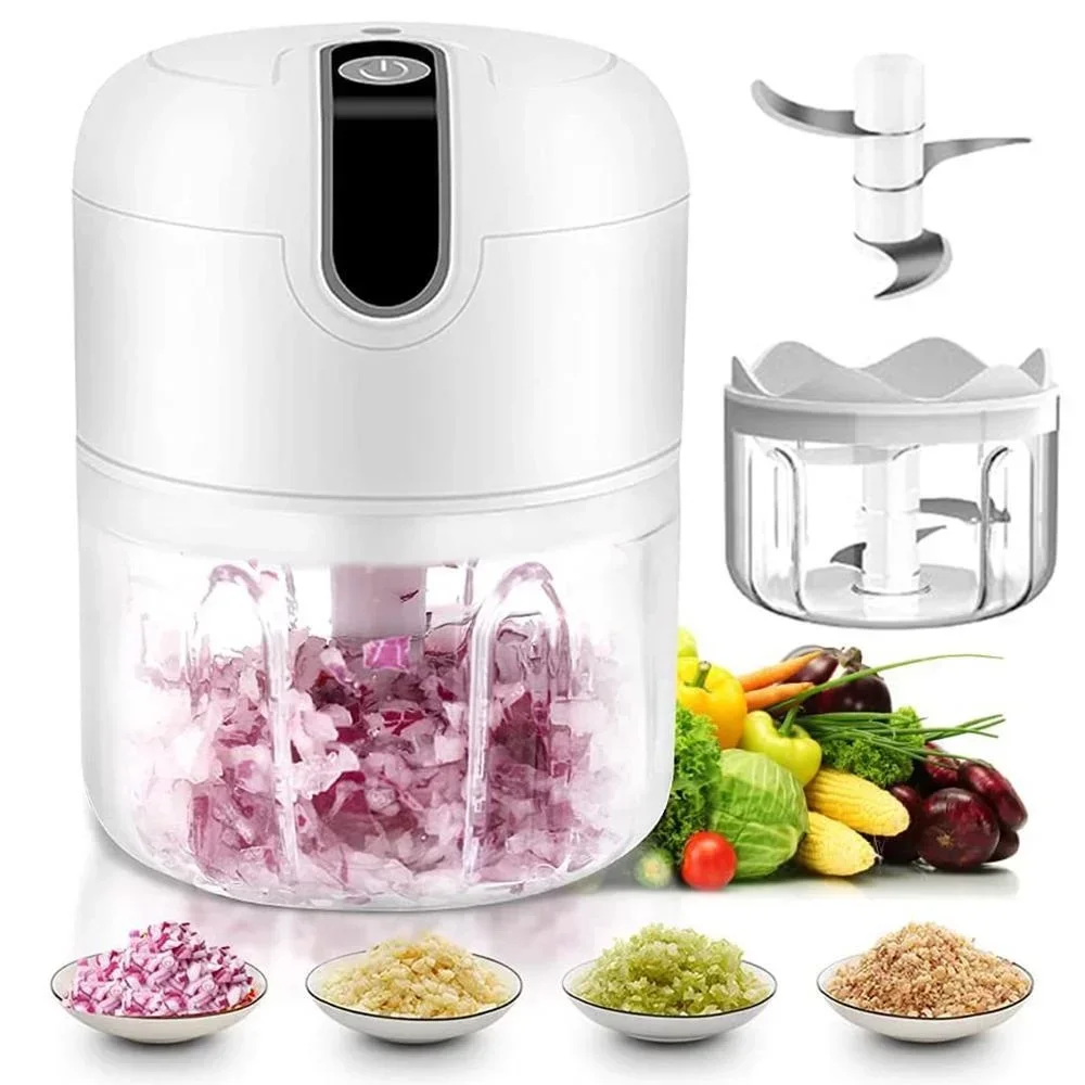 Electric Mini Garlic Vegetable Chopper Garlic Masher Portable Chopper Multi Function Meat Grinder Masher Machine  Usb Charging