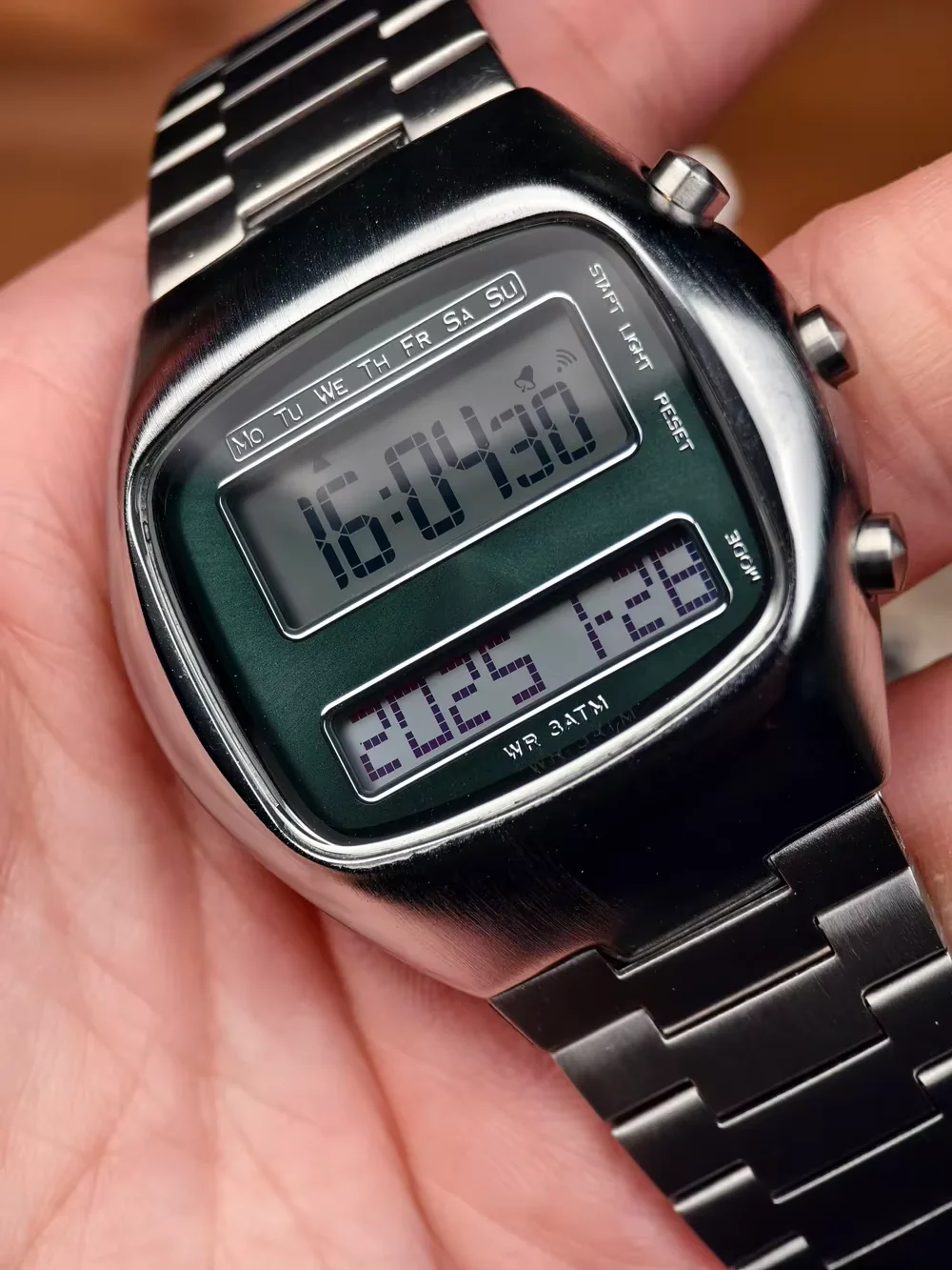 Retro Ultra-Thin Digital Watch 30M Water Resistant Stainless Steel Buy Gosasa Men main image 3