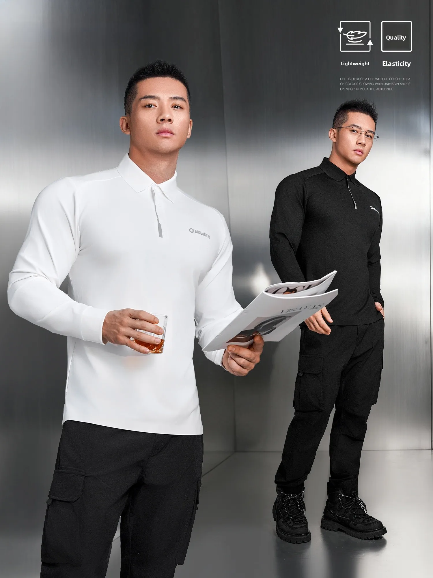 

MooCube ark Skin Pattern Long Sve irt Мужская повседневная деловая футболка Fitn с американским воротником, легкая