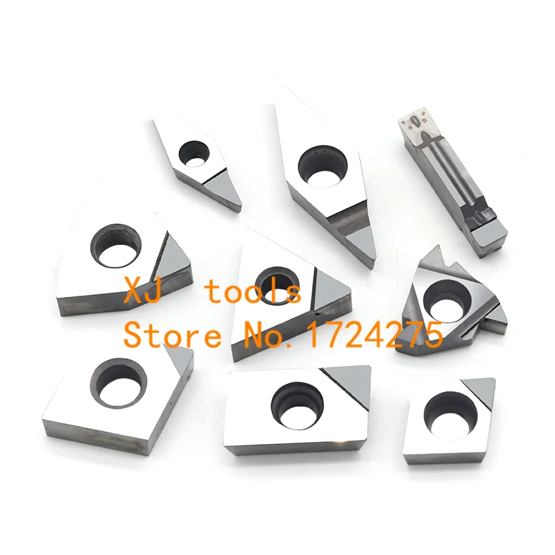 TNMG160402 TNMG160404 TNMA 160408 PCD CBN Diamond Cubic boron nitride Plate Inserts External Turning Tool Blade CNC Lathe Tools