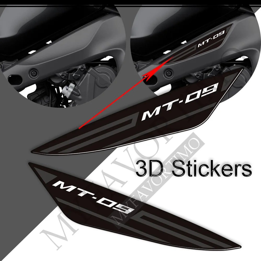 Motorcycle For MT09 MT-09 MT FZ 09 SP Tank Pad Wind Deflector Gas Fuel Oil Kit Knee Protector Stickers Decals 2021 2022