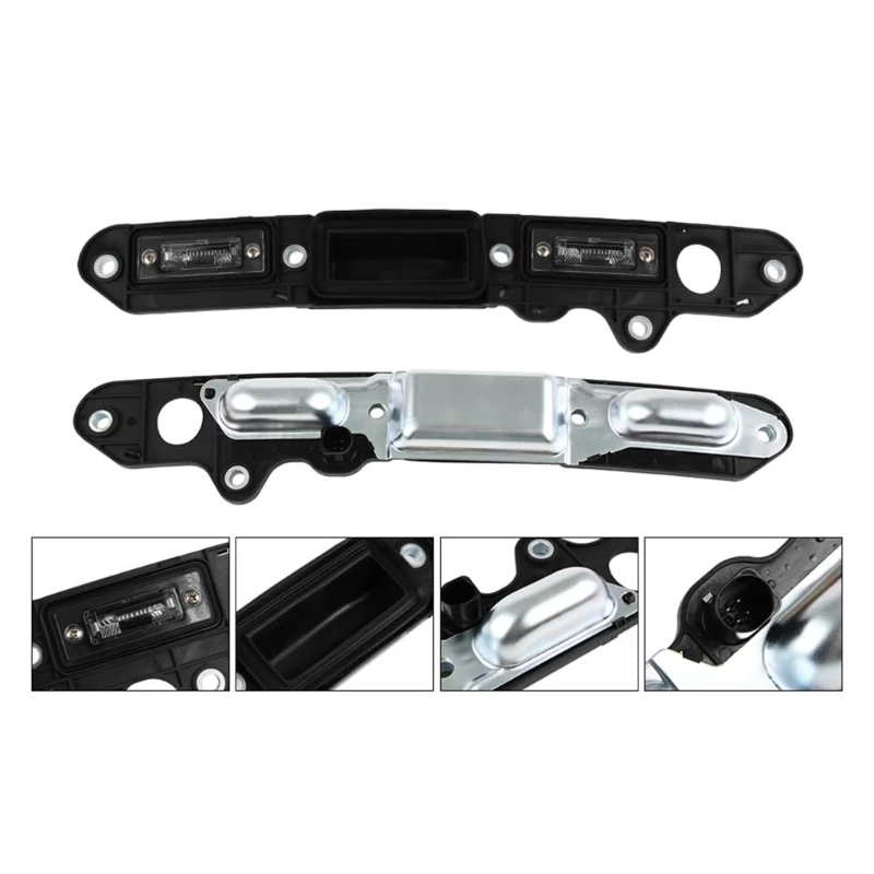 

Replacement Rear Trunk Lid Tailgate Shake Handle Bar License Light Plate with Micro 1T0827574L 1TD827574A X37F