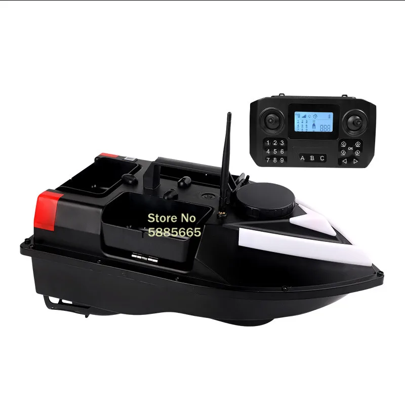 100 GPS Return Cruise Smart Fish Finder Remote Control Bait Boat 2KG 500M Colorful Light 3 Hopper Unhook RC Fishing Bait Boat