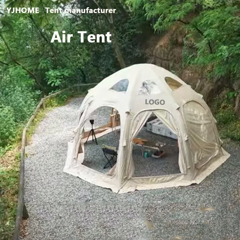 

Manufacturer's Portable Inflatable House air Tent Large Family UV-Resistant Waterproof Camping Roof Top Tent
