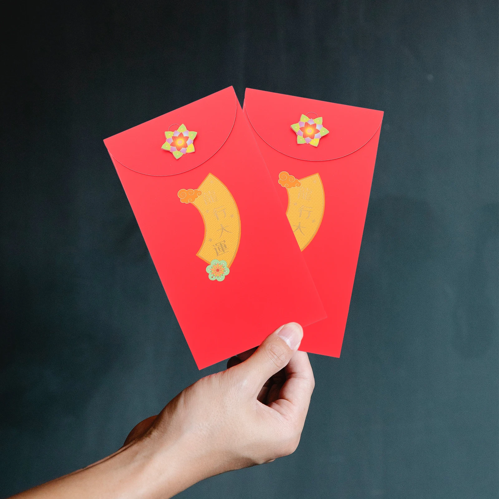 

4 Pcs 3D Three-dimensional Red Envelope Bag Chinese Envelopes New Year Money Card of The Dragon Paper Luck China