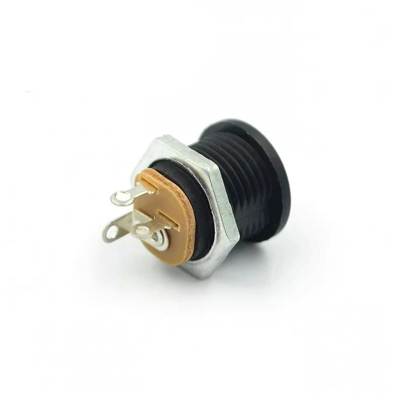 20~1000Pcs With Nut DC022 DC Head Inner Diameter 5.5mm Inner Needle 2.1mm DC Power Socket 5.5 2.1mm