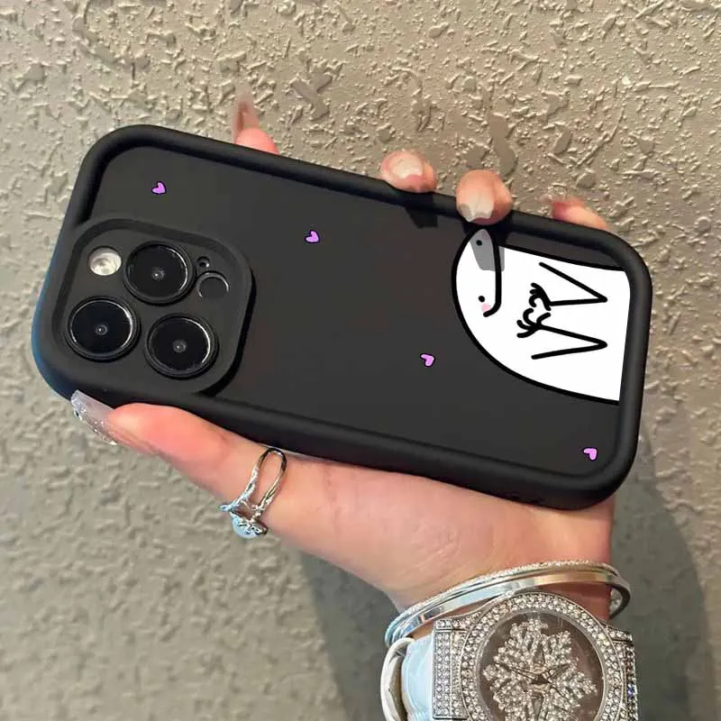 جديد بسيط خط أنيمي ل POCO X3 X4 X5 X6 X7 M3 M4 M6 F4 F5 F6 C31 C50 C51 C61 C65 C75 C55 زائد العين سلم جراب هاتف #4