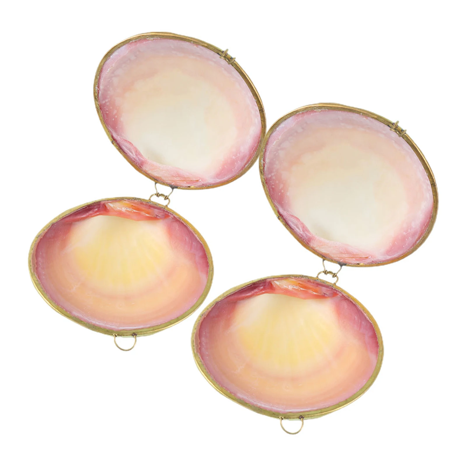 

2Pcs Shell Jewelry Boxes Decorative Jewelry Storage Organizers Ring Holder Seashell Trinket Dish Gift for Women