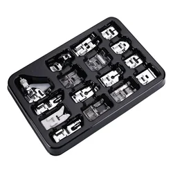 Sewing Machine Presser Foot OverLock Zipper Ruler 11-82pcs/Set Press For Brother Singer Kit Braiding Blind Stitch