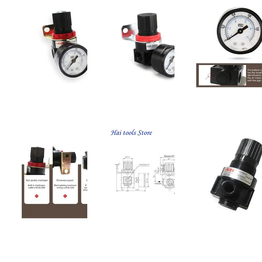 X37E Air-Source Pressure Regulator Air Pressure Relief Regulator