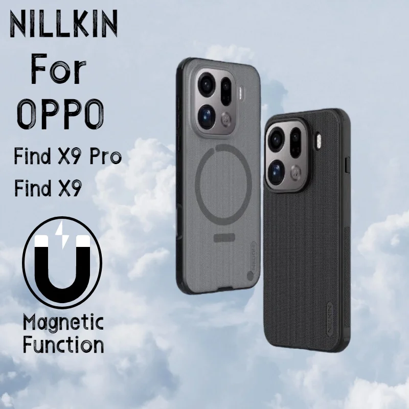 Nillkin For OPPO Find X9 Pro Find X9 Magnetic Super Frosted Shield Pro Phone Case Anti Fingerprint Shockproof Back Cover
