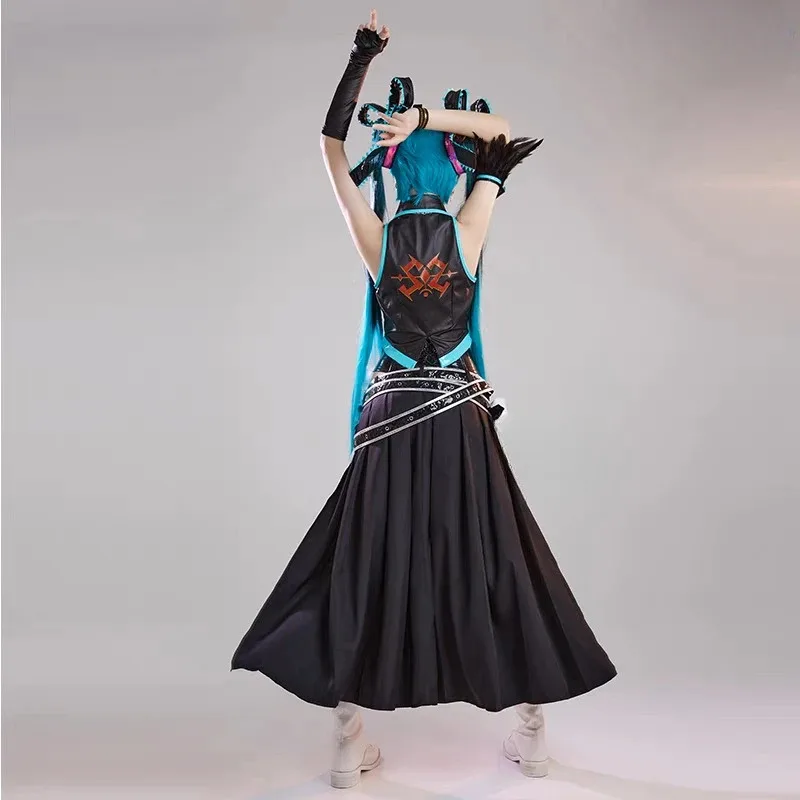 In Stock Calne Ca Karune Shii-e Miku  Womens' Cosplay Anime Costume Wig Full Set Halloween Xmas