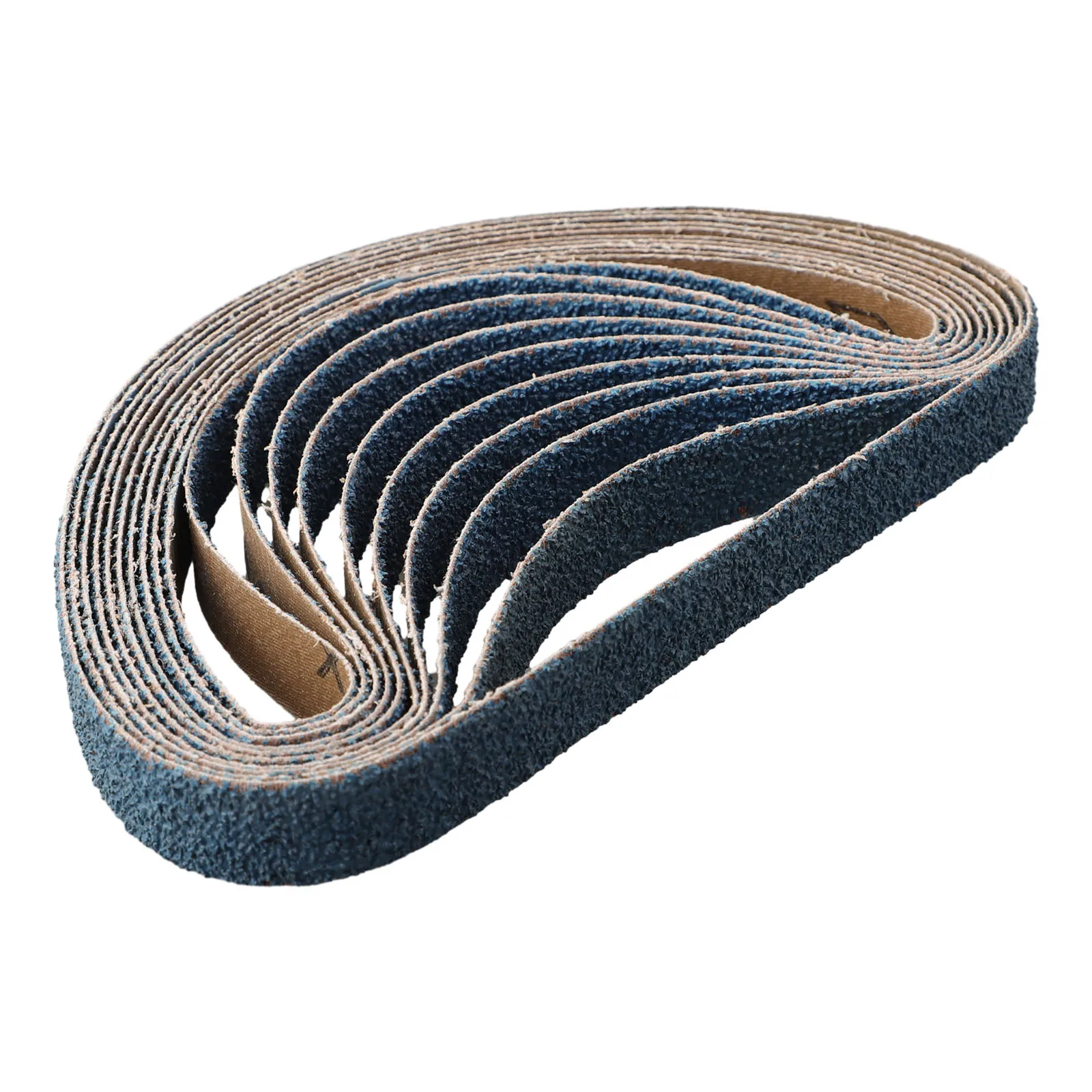 Zirconia Sander File Sanding Belts Set of 10 Sizes 20mm x 520mm for Efficient Grinding of Metal and Wood Surfaces