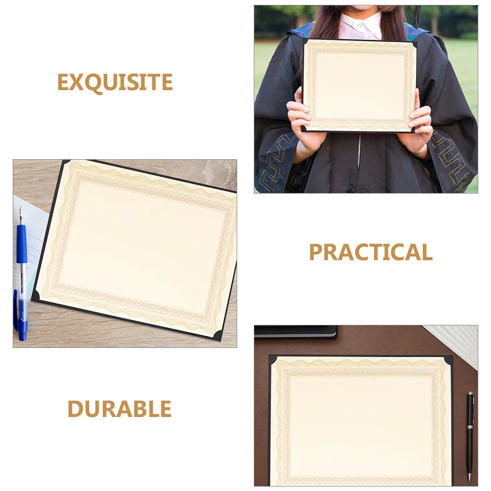 

10Pcs Printable Writable Certificate Paper A4 Blank Diploma Paper Academic Awards Graduation Employee Recognition School