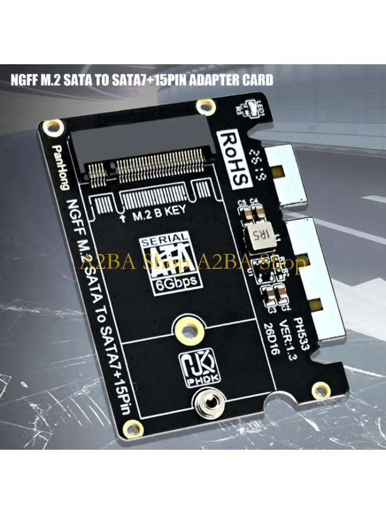 A2BA Universal M.2 B 2242 SSDs To SATA3.0 Adapters For Multiple Operating Systems