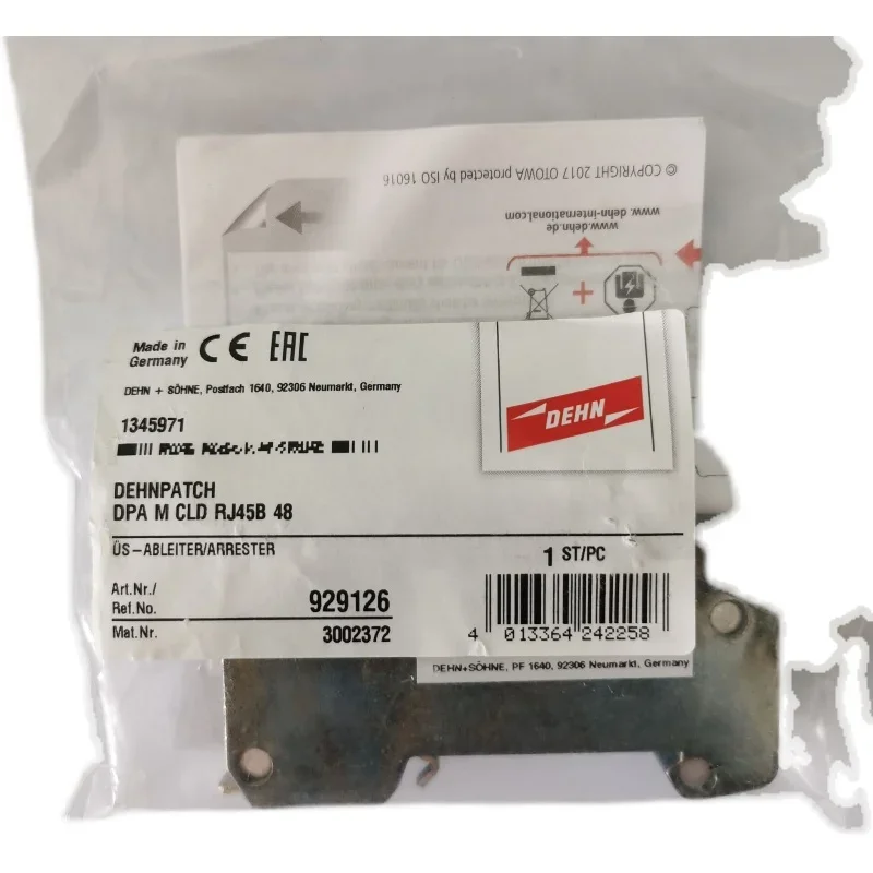Protector contra rayos de señal a prueba de explosiones DEHN de Alemania 929963   Protector contra sobretensiones DPI CD EXI 24 N Spot