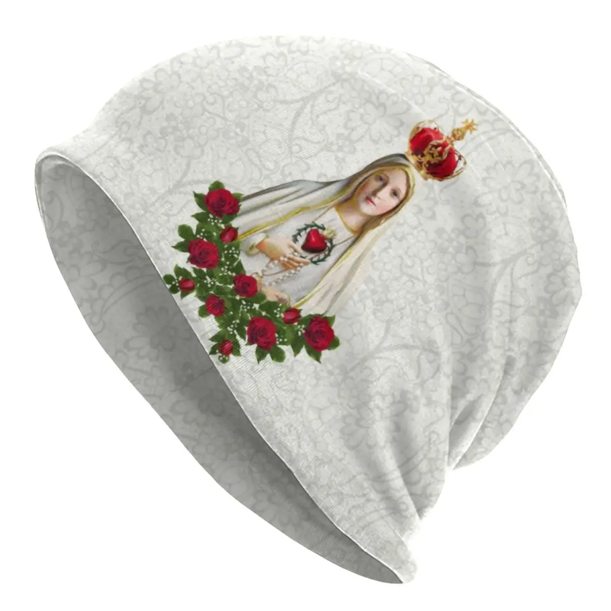 Bonnets Skullies de Notre-Dame de Fatima, Chapeau Chaud d'Hiver Cool, Chapelet du Portugal, Chapeaux de la Vierge Marie Catholique