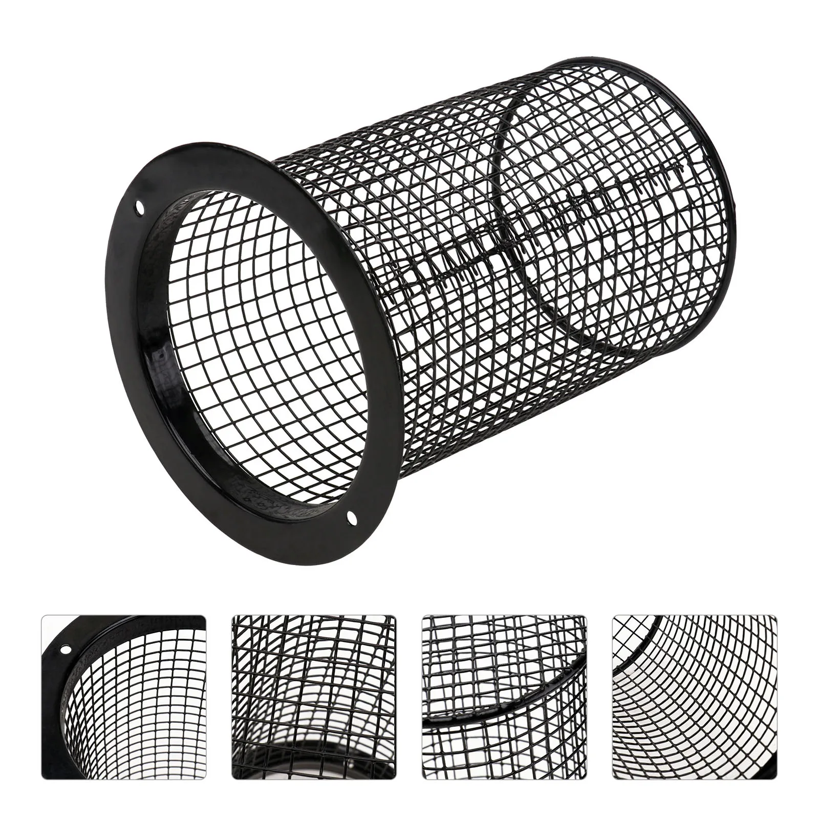 

Practical Black Climbing Terrarium Reptile Anti scalding Net Cover Pet Lampshade Durable Eco friendly Reptile Supplies Night