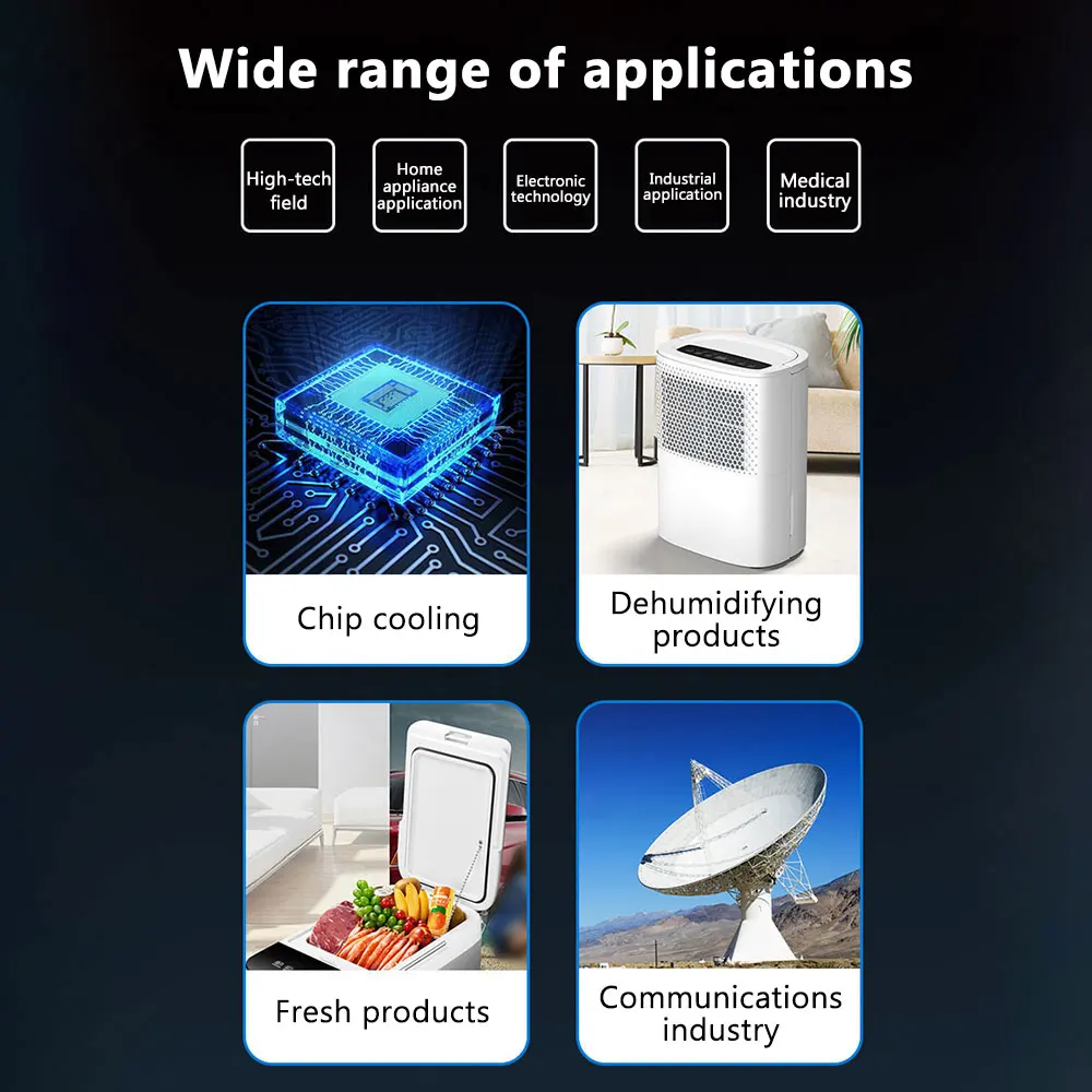 Gaqqee TEC1-12706 TEC1 04901 04902  5V Semiconductor Refrigerator Thermoelectric Cooler Peltier DIY Refrigeration Slice