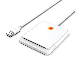 USB 2.0 Smart Card Reader Memory for ID Bank SIM CAC ID Card Connector Adapter