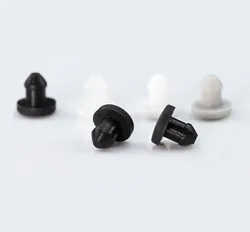 Solid Silicone Rubber Hole Caps 2.5/3/3.5/4mm T-type Plug Cover Snap-on Gasket Blanking End Cap Seal Stopper C=3mm