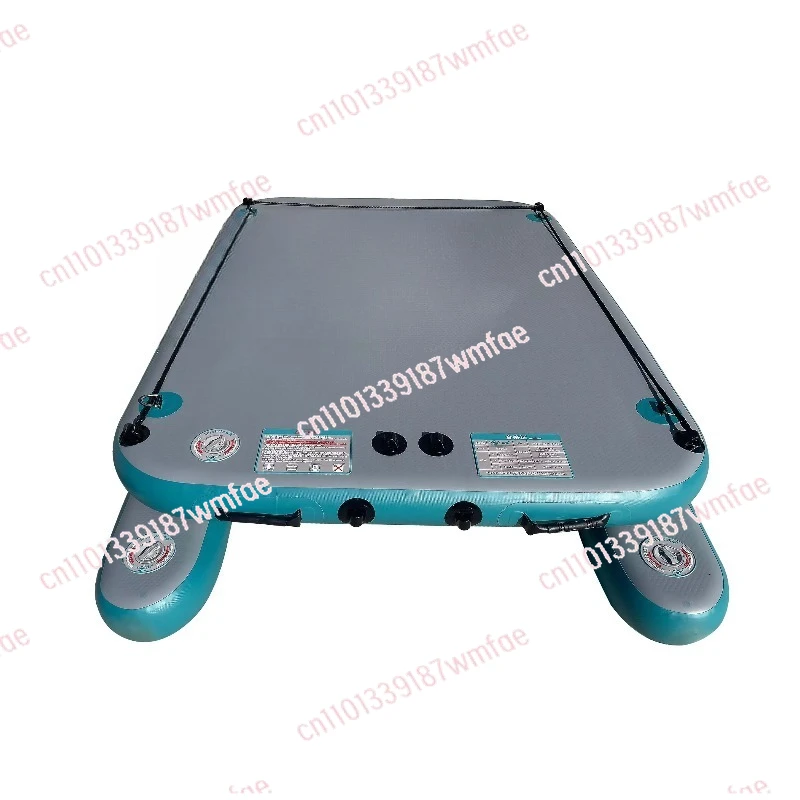 

6.6 feet 2 person inflatable water platform water raft with balance pontoon for fishing swimming river lake pool