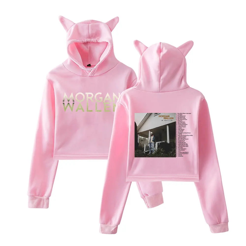 

morgan wallen one thing at a time tour hooded sweatshirt for women kawaii car ear music fans hip hop hoodies