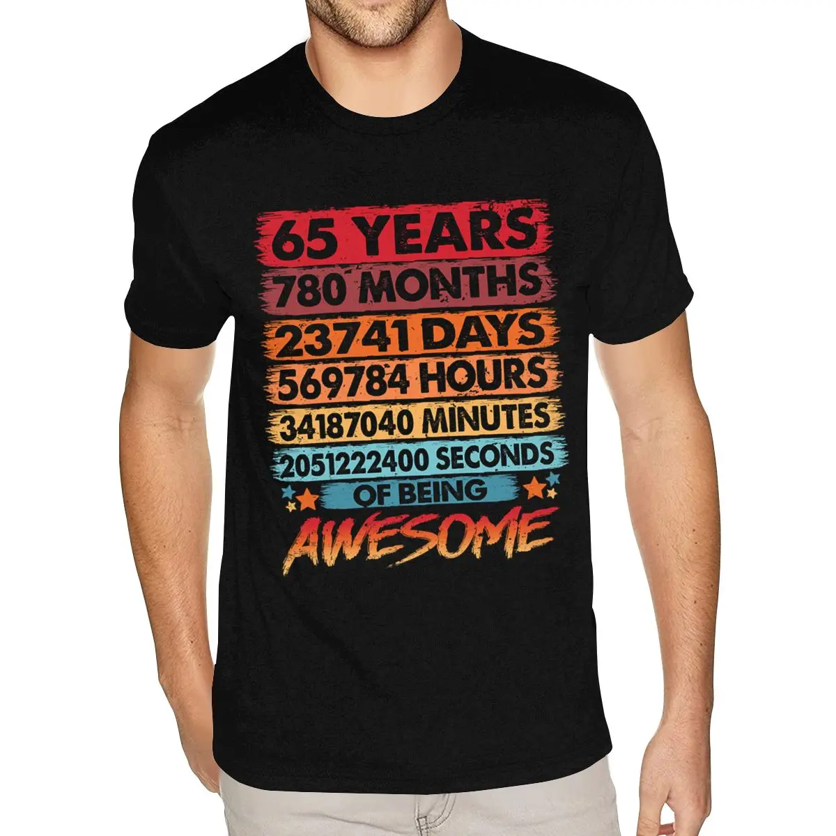 

Short Sleeves O Neck Organnic Cotton 65Th Birthday Shirt 65 Years Old Vintage Birthday Tees Low Price Men S Tee-Shirt