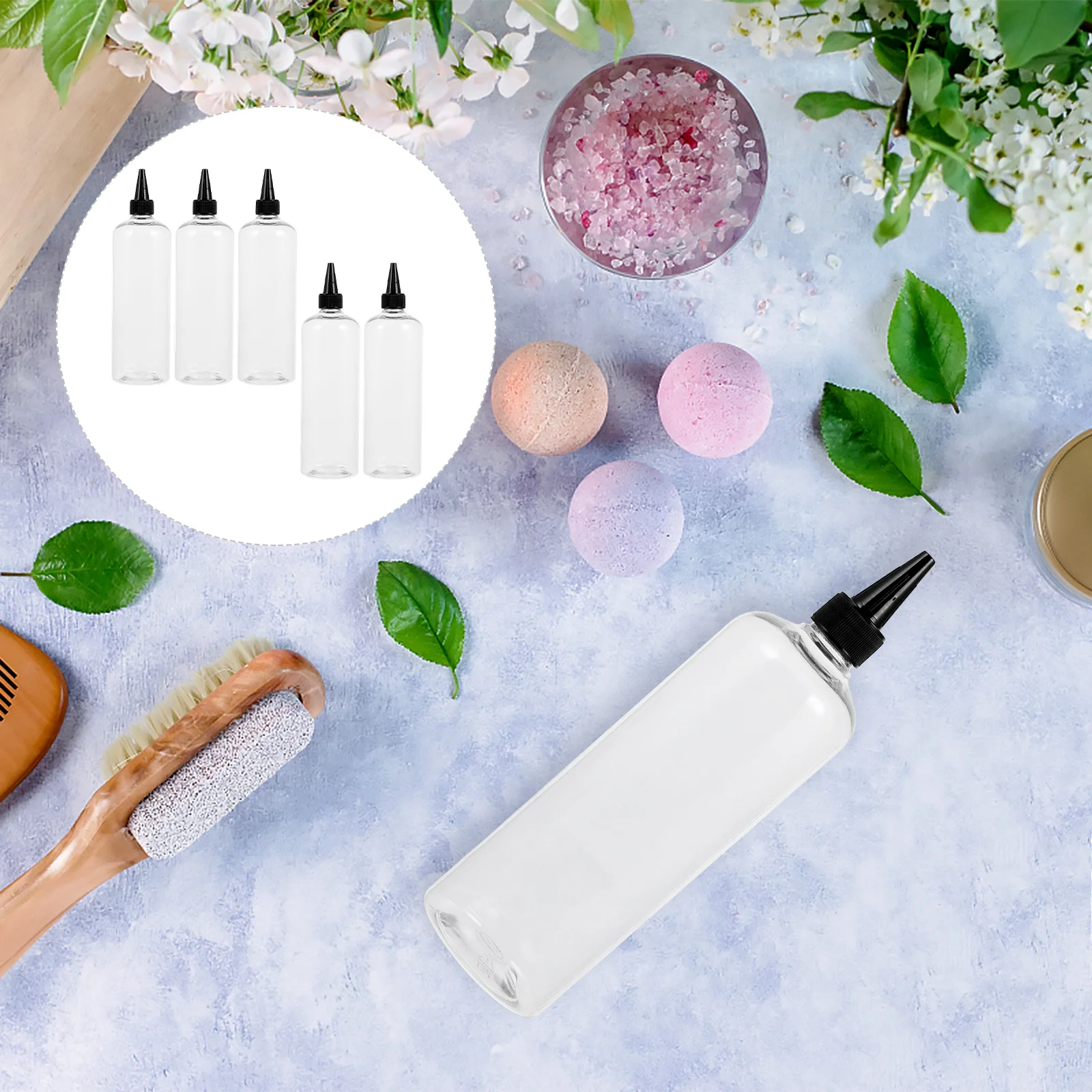 5 stücke Nachfüllbare Squeeze Flaschen Spitzen Mund Applikator Flasche Für Haar Farbe Farbstoff Öl Flüssigkeit Sauce Verwenden Sub Flasche