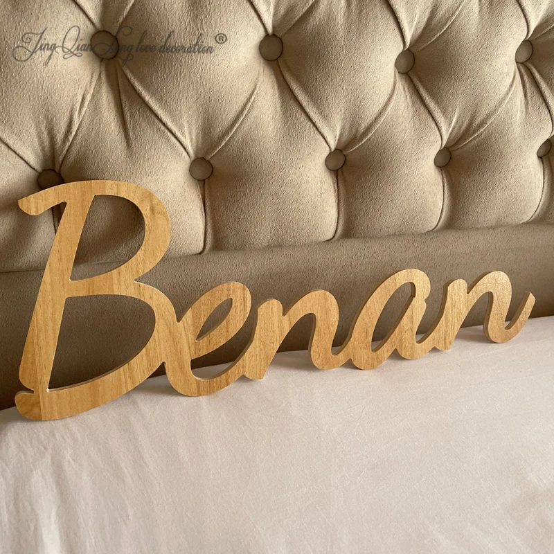 

Custom Name Sign for Baby Nursery, Personalized Wood Letters, Christmas Decoration